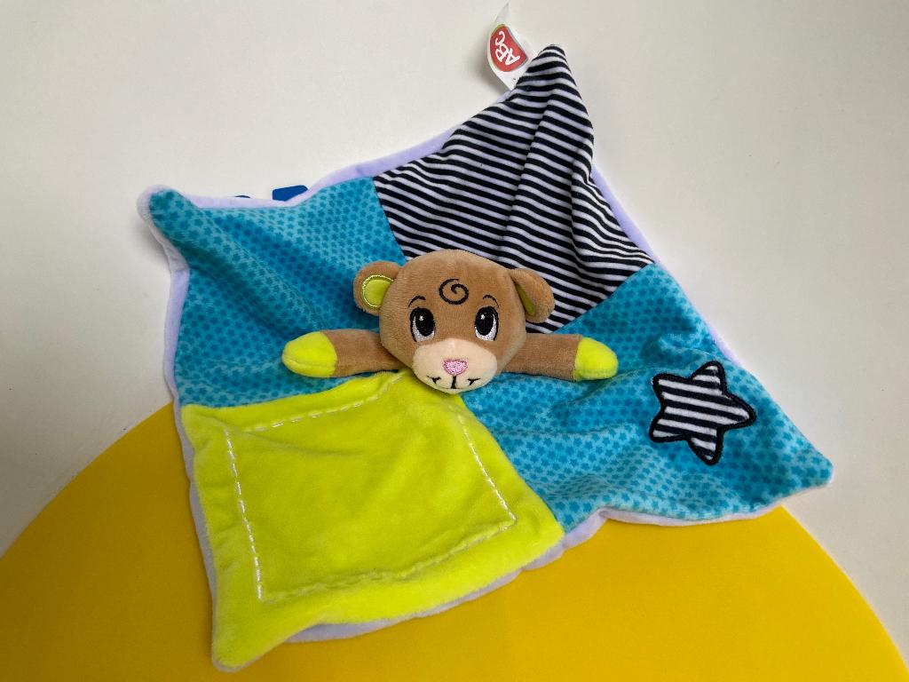 3765 Simba ABC knuffellap doekje beer, Kinderen en Baby's, Speelgoed | Knuffels en Pluche, Ophalen of Verzenden, Zo goed als nieuw