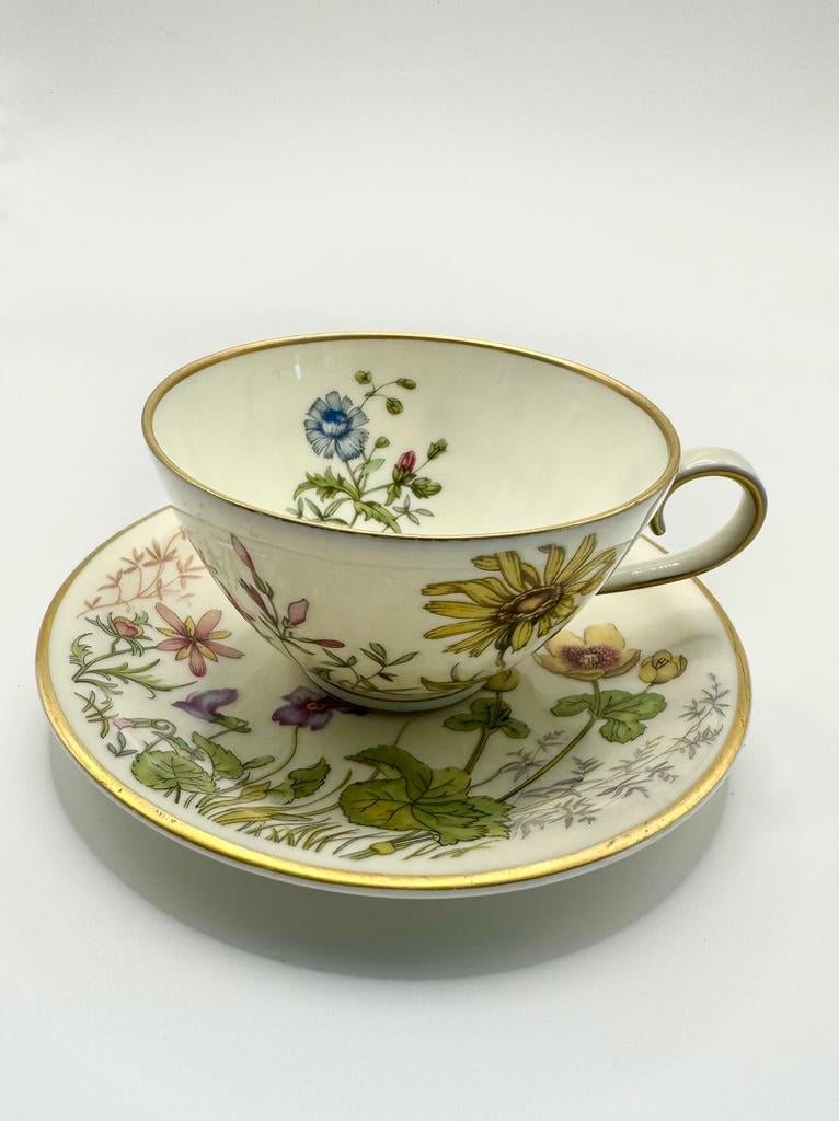 Peachtige kop en schotel, Ophalen of Verzenden