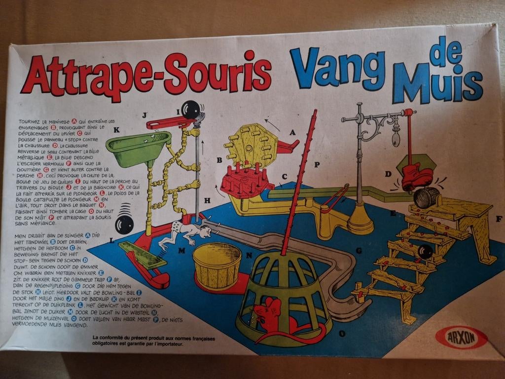 1986 muizenval eerste versie vang de muis muizeval arxon, Ophalen of Verzenden