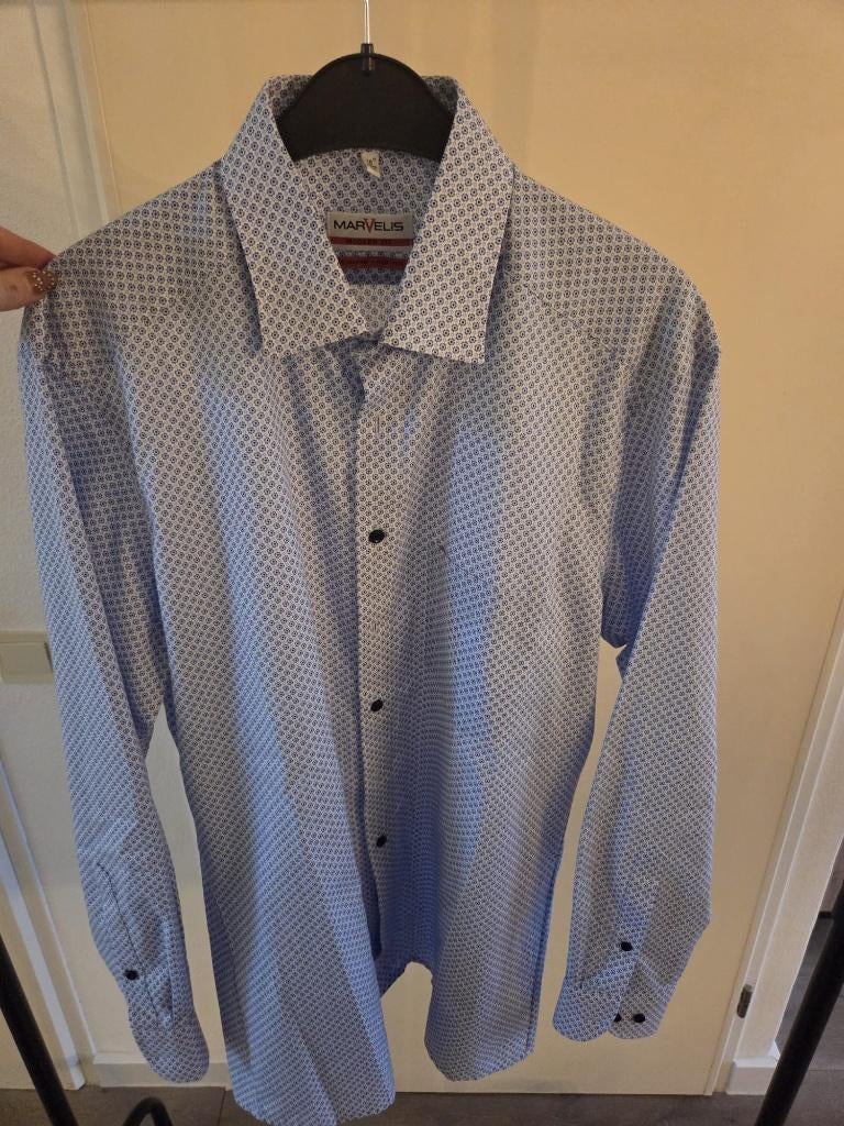 heren hemd Marvelis, Kleding | Heren, Overhemden, Overige kleuren, Marvelis, Ophalen of Verzenden, Zo goed als nieuw