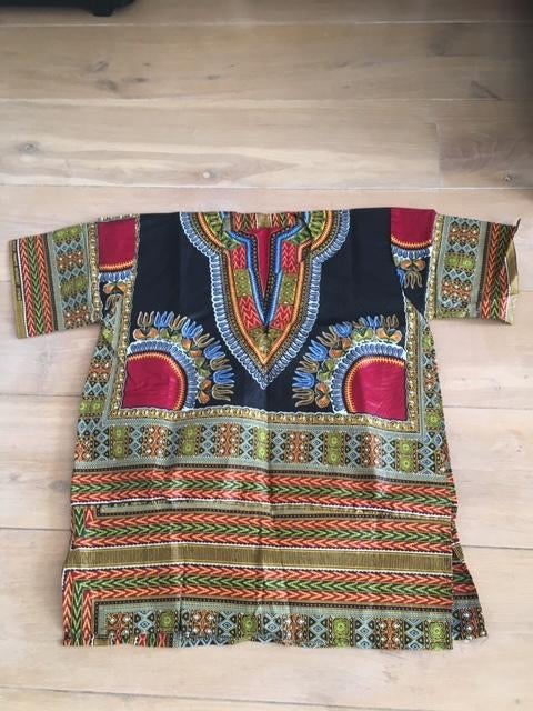 Afrikaans shirt heren of dames uit Gambia, Kleding | Dames, Gelegenheidskleding, Nieuw, Overige typen, Maat 46/48 (XL) of groter