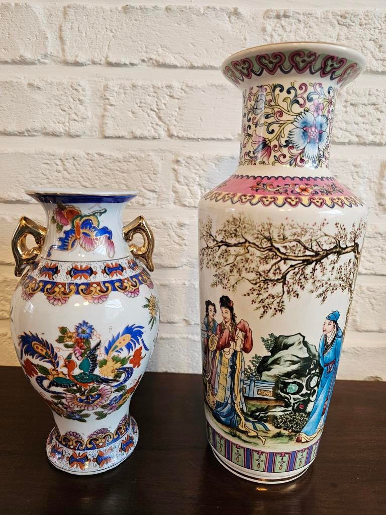 2 antieke Chinese vazen - vintage, Antiek en Kunst, Antiek | Vazen, Ophalen of Verzenden