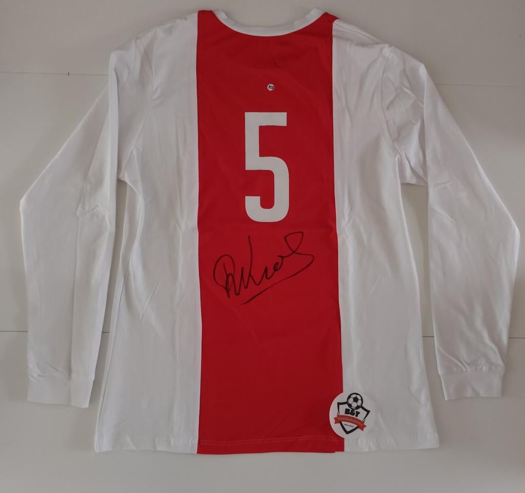 Gesigneerd Ruud Krol Shirt Ajax legende, Sport en Fitness, Voetbal, Verzenden, ., Maat L, .