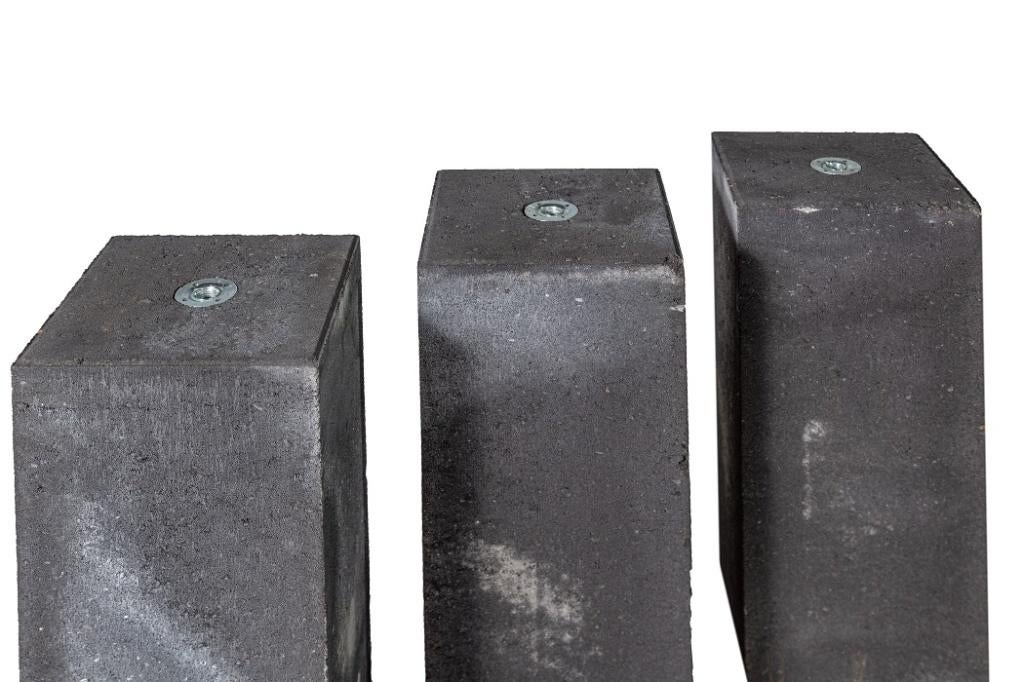 Betonpoer | Antraciet | Stelplaat | 15x15cm | 20x20cm, Tuin en Terras, Verzenden, Nieuw, Overige typen