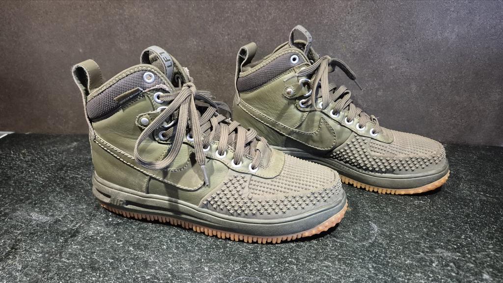 Nike Lunar Force 1 Duckboot Olive Gum Maat 41, Overige kleuren, Ophalen of Verzenden, Sneakers of Gympen, Zo goed als nieuw