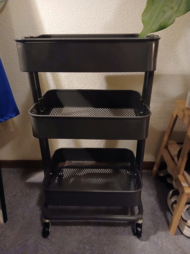 Ikea Råskog trolley grijs glanzend, Ophalen of Verzenden