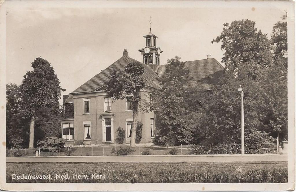 Dedemsvaart (Ov.) Ned. Herv. Kerk, gelopen 1958, Ophalen of Verzenden, 1940 tot 1960, Gelopen, Overijssel