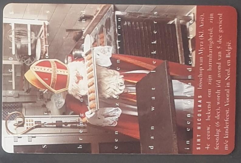Telefoonkaart Sinterklaas ongebruikt, Verzamelen, Telefoonkaarten, Ophalen of Verzenden, Nederland