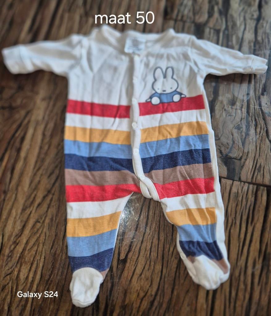 Nijntje gestreepte boxpakje  maat 50, Gebruikt, Jongetje of Meisje, Nijntje, Ophalen of Verzenden