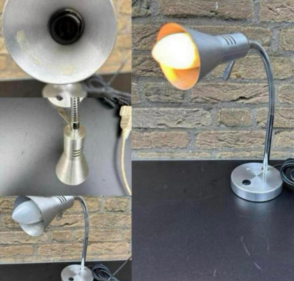 Honsel Buchten Bureaulamp kleine fittingE14 flexibele hals, Ophalen of Verzenden, Gebruikt