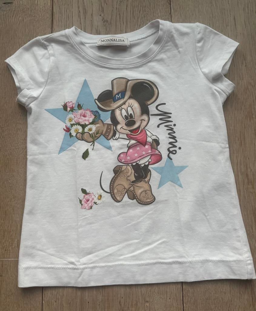Monnalisa shirtje Minnie Mouse maat 92, Ophalen of Verzenden, Zo goed als nieuw, Meisje, Shirt of Longsleeve