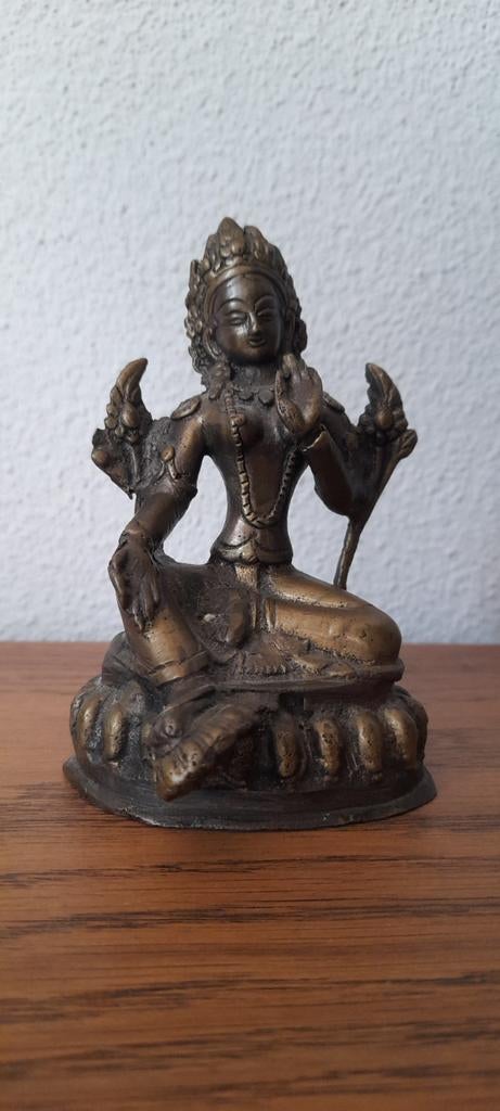 Bronzen Tara beeld 10.5 cm hoog, Ophalen of Verzenden