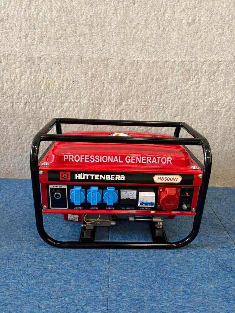 Nieuwe benzine en diesel noodstroom aggregaten,7 dgn ophalen, Huttenberg, Massakassa, Benzine, Geluidgedempt