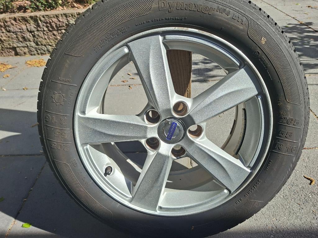 Set Velgen  + Zomerbanden V40 5mm profiel, Auto-onderdelen, Banden en Velgen, Ophalen, Gebruikt, 16 inch, Banden en Velgen
