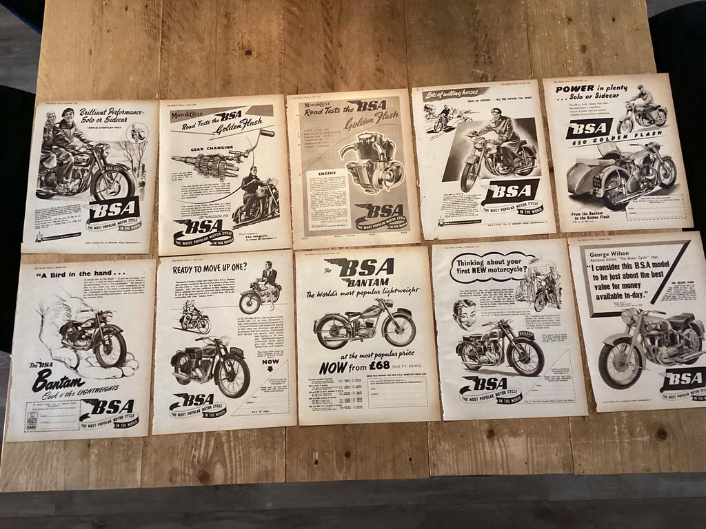 BSA MOTOREN beginjaren 50 prachtig, Ophalen of Verzenden