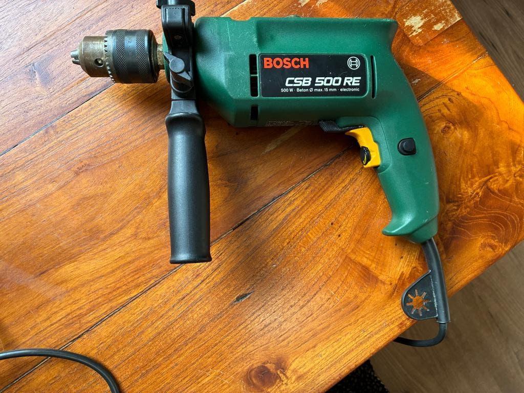 Bosch CSB 500 RE Boormachine, Gebruikt, Klopboormechanisme, 400 tot 600 watt, Ophalen