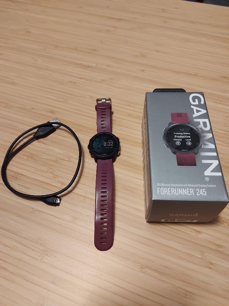 Garmin Forerunner 245, Sieraden, Tassen en Uiterlijk, Sporthorloges, Ophalen, GARMIN, Hoogte, Paars