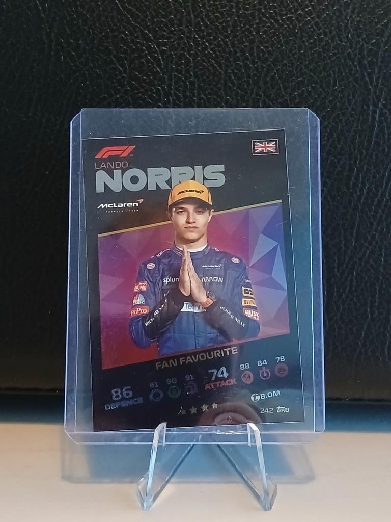 Lando Norris F1 Topps Turbo Attax 2021 Fan Favourite, Ophalen of Verzenden, Zo goed als nieuw, Losse kaart