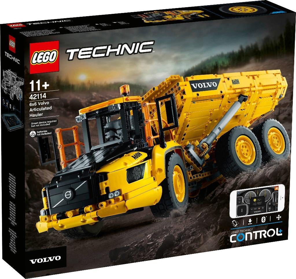 lego technic volvo 6x6 truck met kieptrailer 42114, Lego, Nieuw, Ophalen of Verzenden, Technic