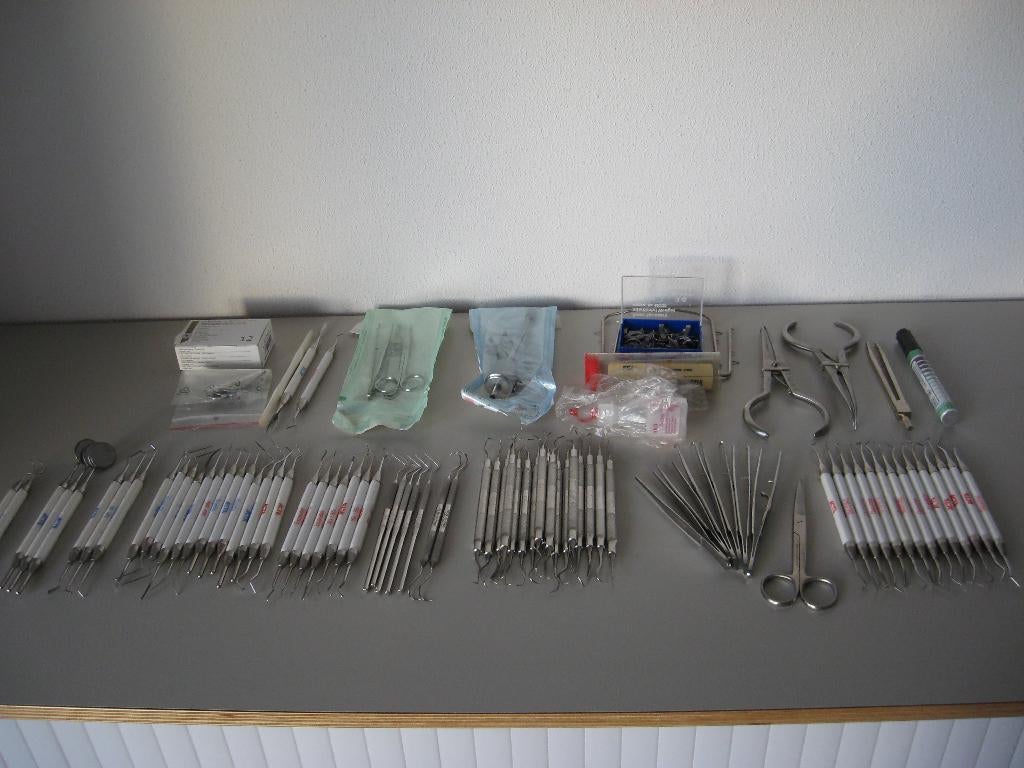 Partij tandarts instrumenten - tandheelkunde, Ophalen of Verzenden, Nieuw