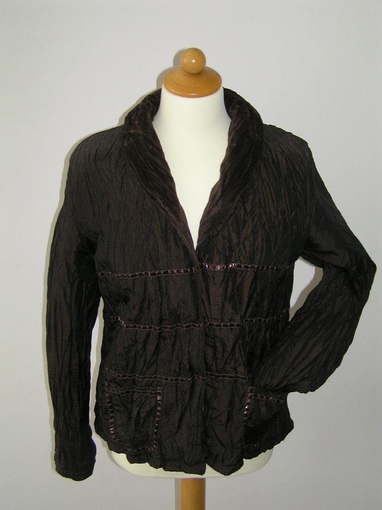 Mooi donker bruin Bandolera jasje maat 40., Maat 38/40 (M), Bruin, Nieuw, Ophalen of Verzenden