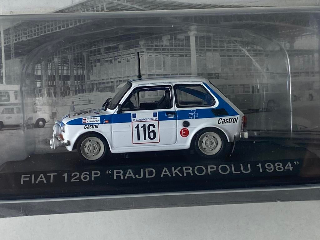 1:43 FIAT 126 P-Akropolis rallye-in OVP, Ophalen of Verzenden, Nieuw, Auto, Overige merken
