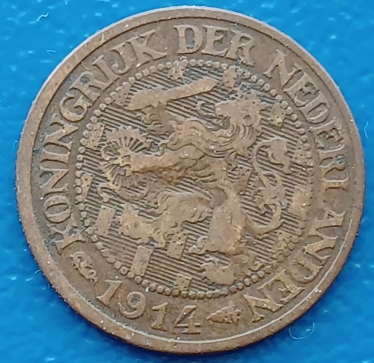 1 cent 1914 - Wilhelmina, Postzegels en Munten, Munten | Nederland, Verzenden, Koningin Wilhelmina, 1 cent, Losse munt