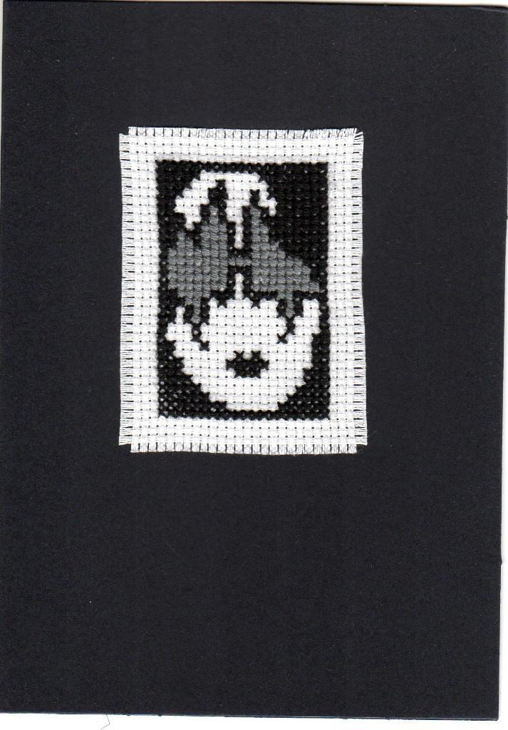 kaart met geborduurde gitarist KISS (817), Ophalen of Verzenden, Nieuw, Man of Vrouw