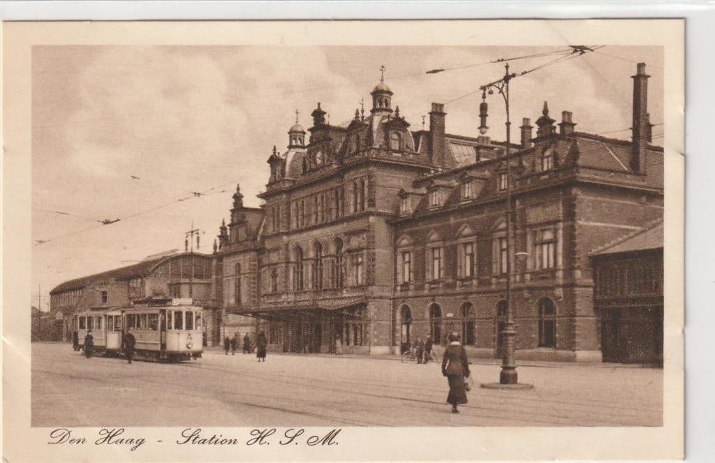 Den Haag station HSM, Ophalen of Verzenden, Voor 1920, Ongelopen, Zuid-Holland