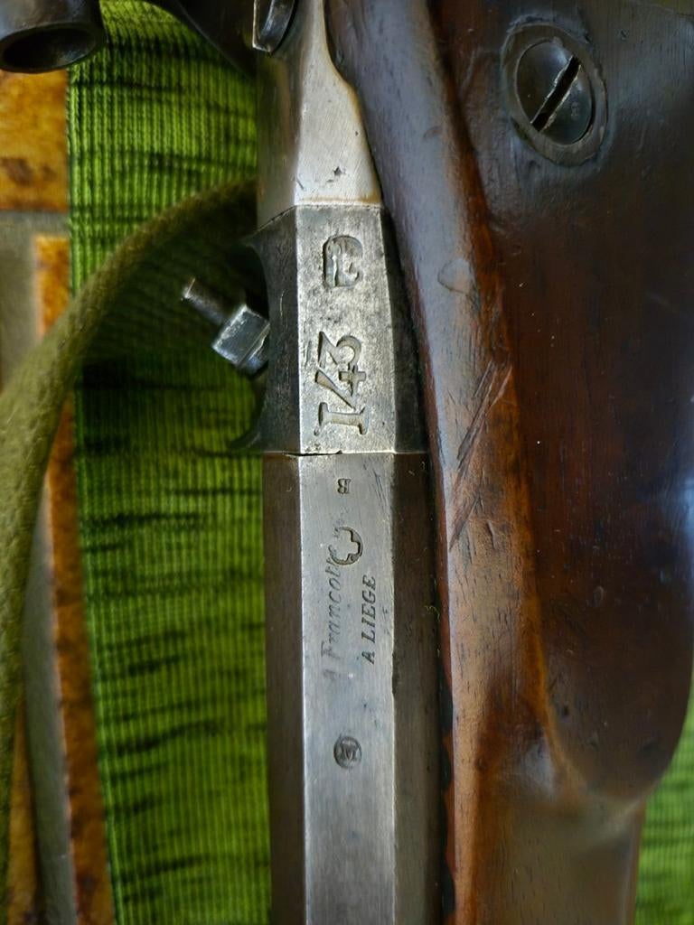 Zwitsers Percussie Geweer 1863 met Bajonet - A. Francotte, Verzamelen, Ophalen, Landmacht, Overige gebieden, Overige typen