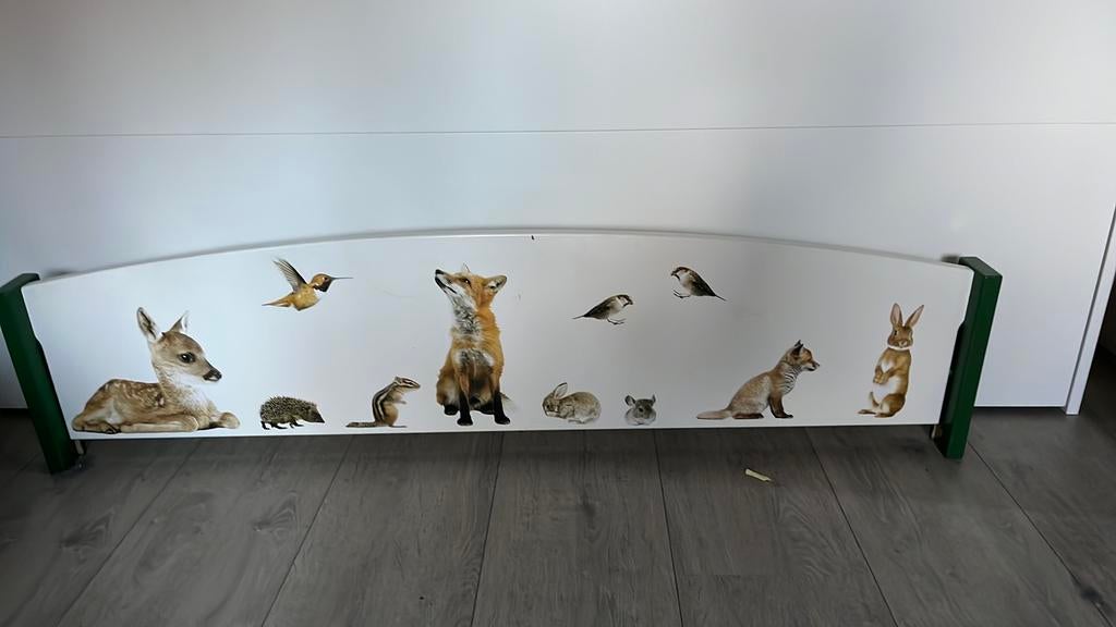 Uitvalbeveiliging voor kinderbed met dieren, Ophalen of Verzenden, Gebruikt, 160 tot 180 cm, 70 tot 85 cm