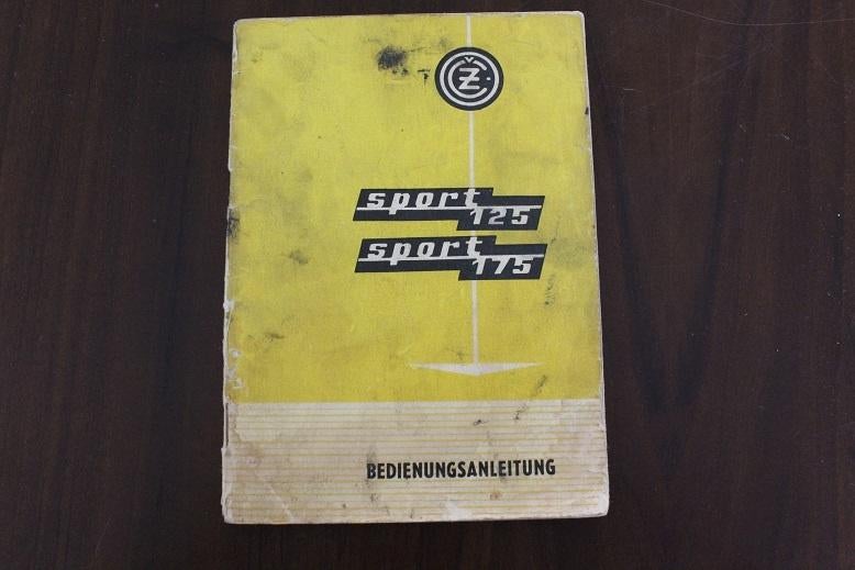 CZ 125 175 Sport 1970 motorrad bedienungs anleitung, Motoren, Ophalen of Verzenden, Overige merken