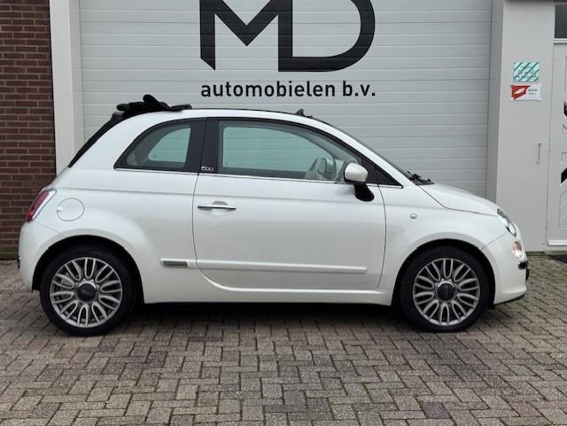 Fiat 500 C 0.9 TwinAir Turbo 500S - Automaat - Leder-Climate, Gebruikt, Cabriolet, Wit, Leder