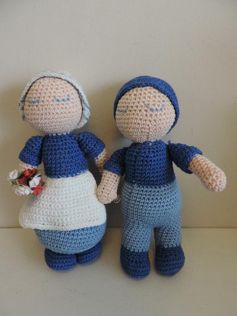 gehaakte boer & boerin, Ophalen of Verzenden, Gebruikt, Haken, Overige typen