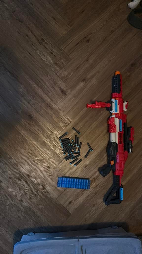 Groot nep nerf pistool, Ophalen of Verzenden, Zo goed als nieuw