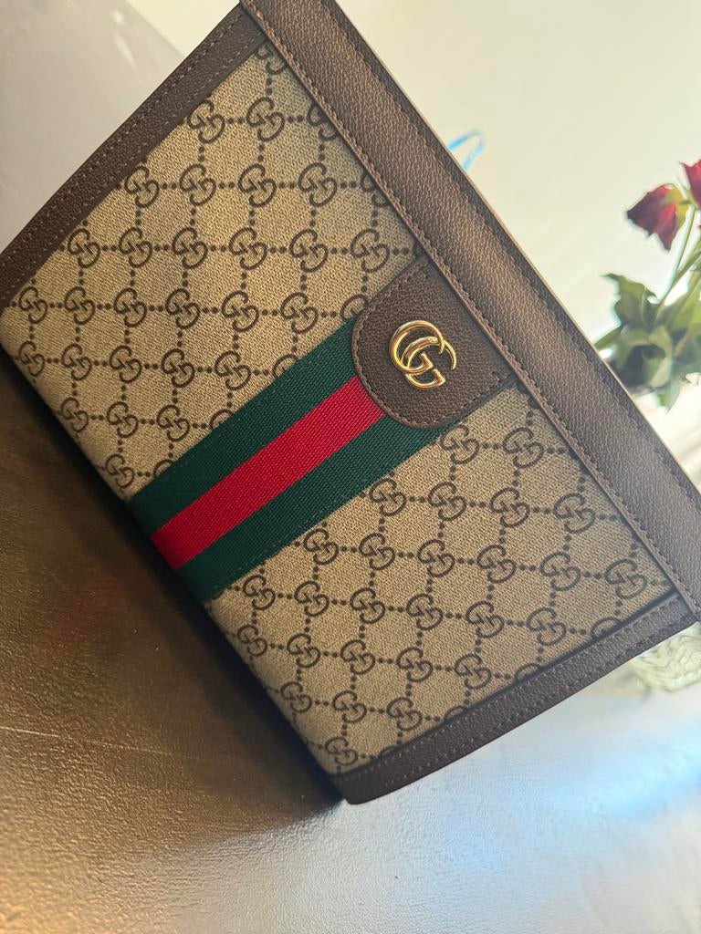 Gucci Clutch / Pouch GG Supreme tas, Sieraden, Tassen en Uiterlijk, Tassen | Damestassen, Ophalen of Verzenden, Zo goed als nieuw