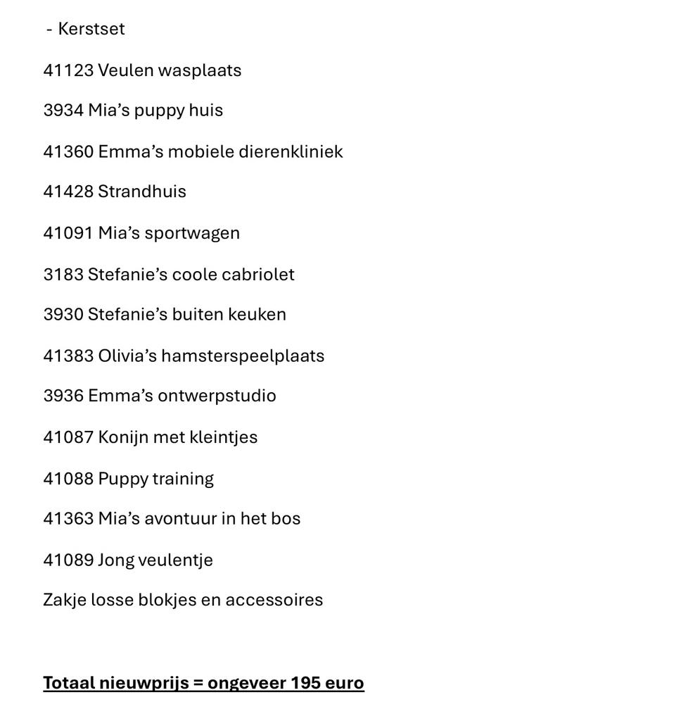 Diverse lego friends sets, Ophalen, Zo goed als nieuw, Complete set, Lego