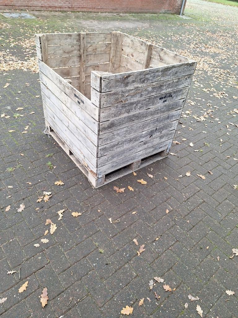 Houten kuubkist, 100 cm of meer, 60 cm of meer, Ophalen of Verzenden, 50 cm of meer