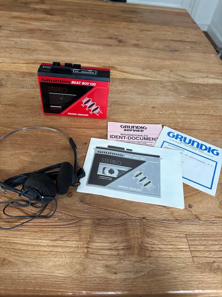 Vintage Grundig Beat Boy 130 Stereo Walkman met doos, Ophalen of Verzenden, Walkman