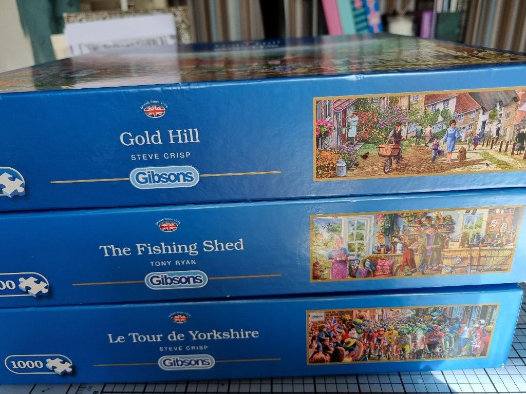 Gibson puzzels, Ophalen, 500 t/m 1500 stukjes, Zo goed als nieuw, Legpuzzel