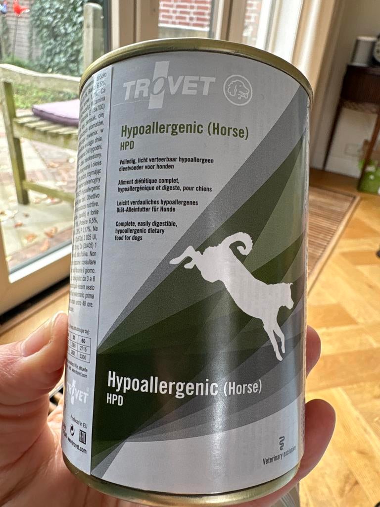 Trovet hypoallergenic horse blikvoeding, Dieren en Toebehoren, Dierenvoeding, Ophalen, Hond