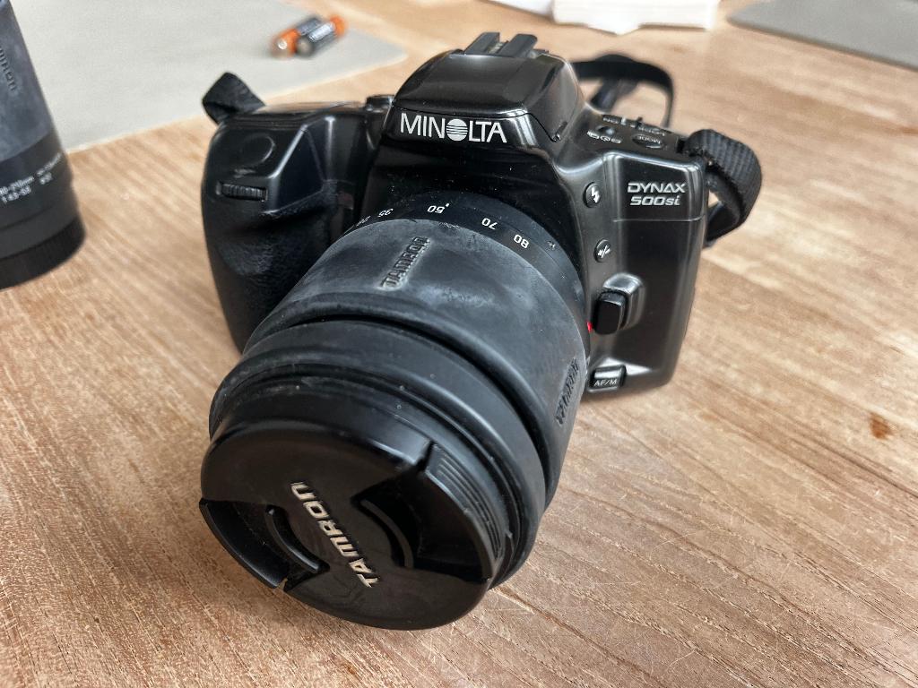 Minolta Dynex 500si spiegelreflexcamera, Ophalen of Verzenden, Gebruikt, Spiegelreflex, Minolta