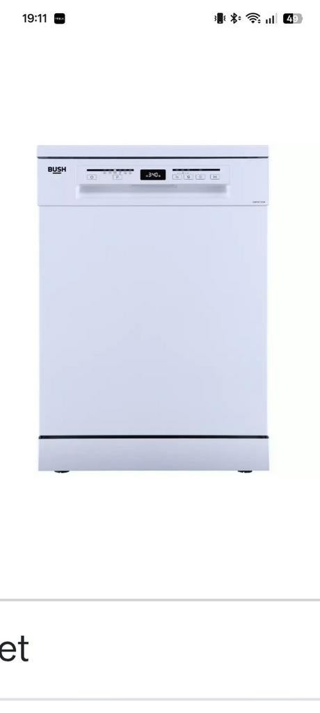 Bush vrijstaande vaatwasser, Ophalen, 60 cm of meer, Eco programma, Zo goed als nieuw