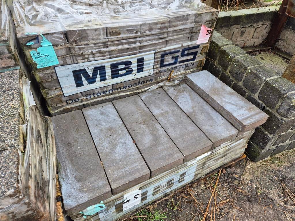 14,4m² 60x20x6cm terrastegels tuintegel, Ophalen, Nieuw, 10 m² of meer, Beton