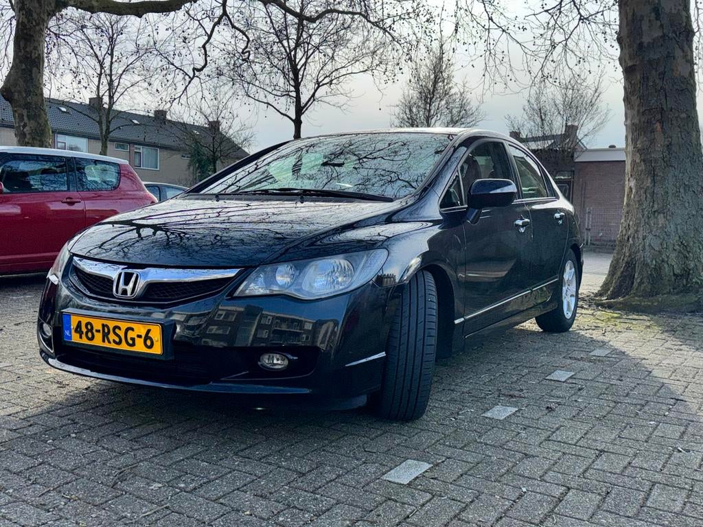 Honda Civic 1.3 Vtec Hybrid 4DR C-tr. 2011 Zwart, Zwart, Zwart, Origineel Nederlands, Sedan
