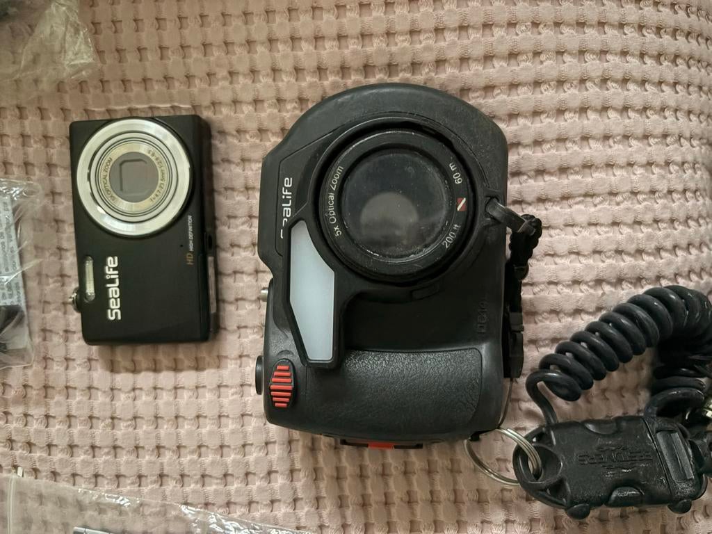 Sealife DC1400 Onderwatercamera met 2 accu's, Ophalen of Verzenden, Gebruikt, Meer dan 40 meter, Complete set