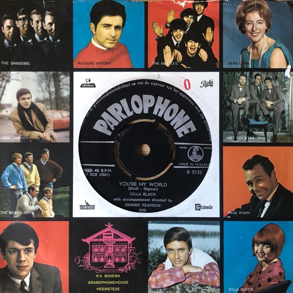 1964    Cilla Black           You're My World, Cd's en Dvd's, Vinyl Singles, Zo goed als nieuw, Single, Pop, 7 inch, Ophalen of Verzenden
