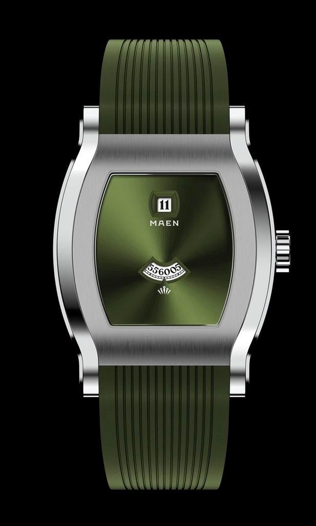 Maen GRAND TONNEAU JUMP HOUR - MNL.02 Limited Edition, Sieraden, Tassen en Uiterlijk, Horloges | Heren, Overige merken, Staal