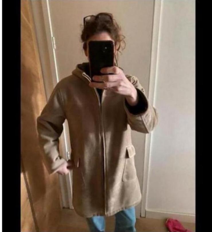 Sandwich  jas 36/38 teddy nieuwstaat, Kleding | Dames, Ophalen of Verzenden, Zo goed als nieuw, Maat 36 (S), Beige