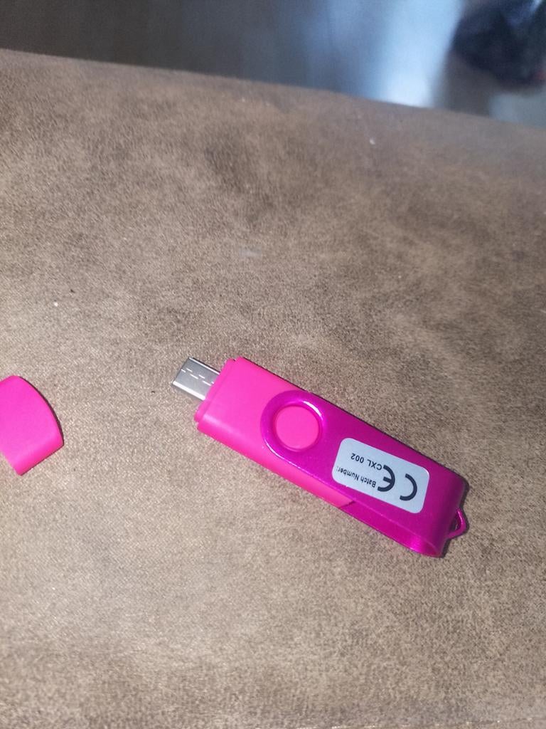 Nieuwe USB A naar USB C Flash Drive 128 GB - Roze, Computers en Software, USB Sticks, Ophalen, Nieuw, Overig, 128 GB